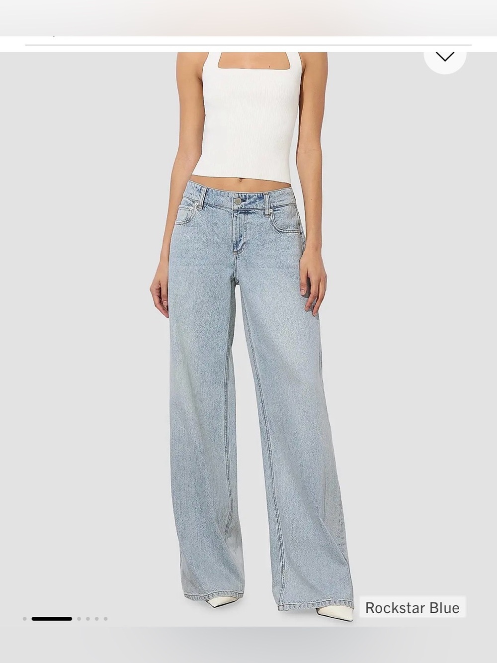 Alice + Olivia Light Wash oWide-Leg Low Rise Jeans, NWT, size 26